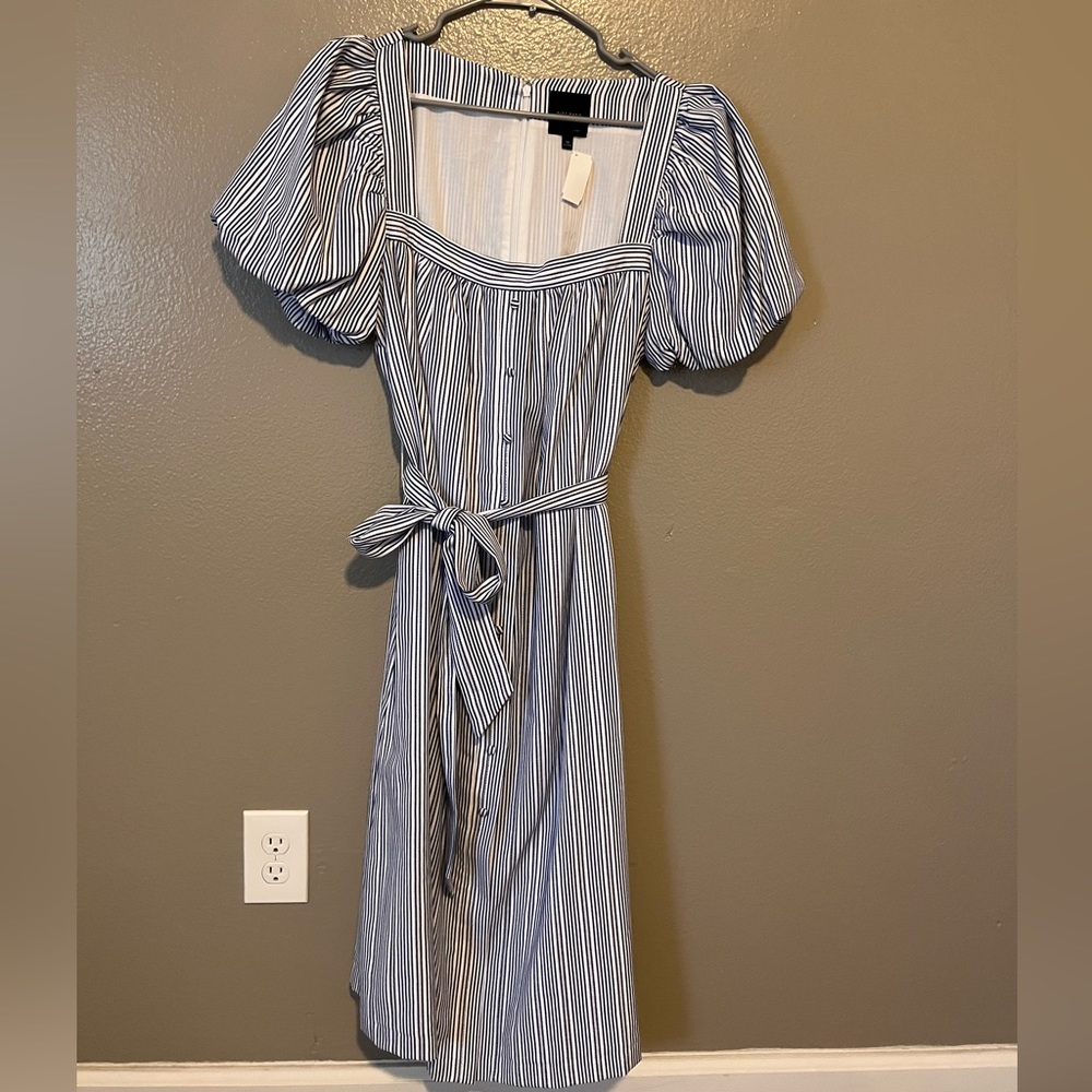 Alex Marie dress size 16 blue and white stripes